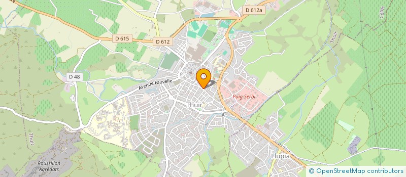 localisation de l'entreprise FENJA  THUIR