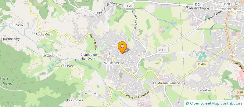 localisation de l'entreprise FENJO STUDIO  VAUGNERAY