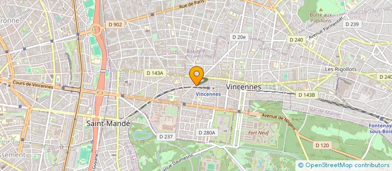 localisation de l'entreprise FENOL IMBAULT INDIVISION à VINCENNES