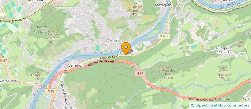 localisation de l'entreprise FENOME  BESANCON