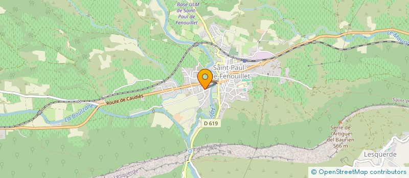 localisation de l'entreprise FENOUILLEDES'CARPS  SAINT-PAUL-DE-FENOUILLET