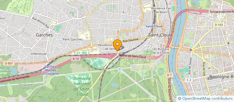 localisation de l'entreprise FENRIS à SAINT-CLOUD