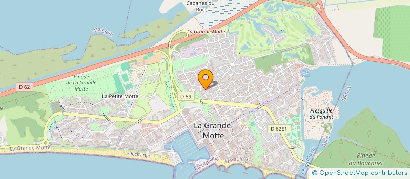 localisation de l'entreprise FENUA  LA GRANDE-MOTTE