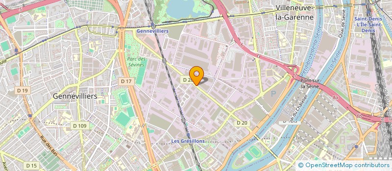 localisation de l'entreprise FENWICK à GENNEVILLIERS