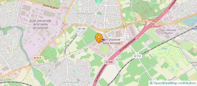 localisation de l'entreprise FENX MENUISERIES à SAINT-AUNES