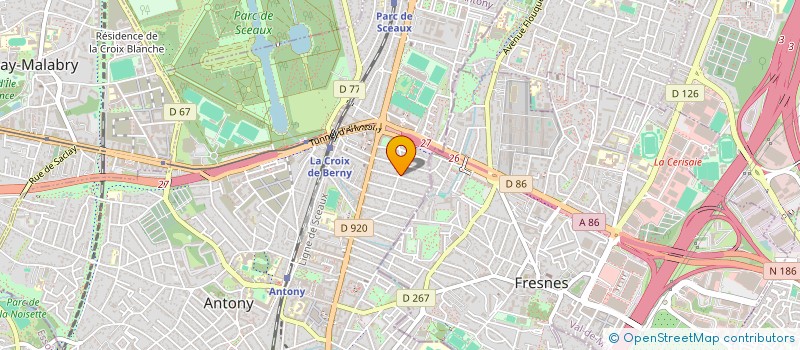 localisation de l'entreprise FENZY 31 à ANTONY
