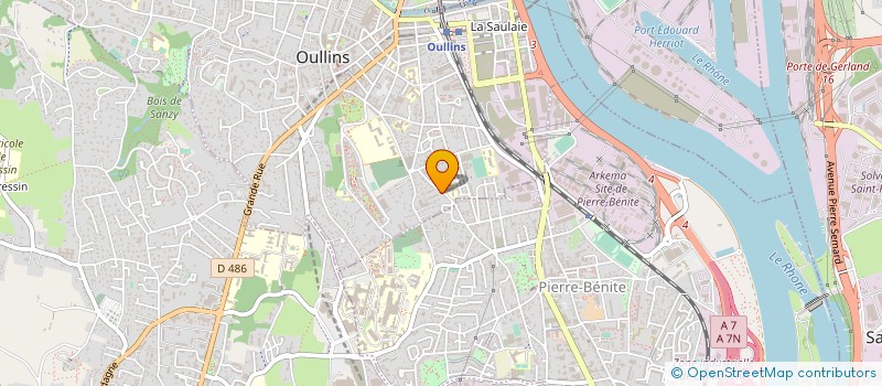 localisation de l'entreprise FEOH PRODUCTION  OULLINS-PIERRE-BENITE