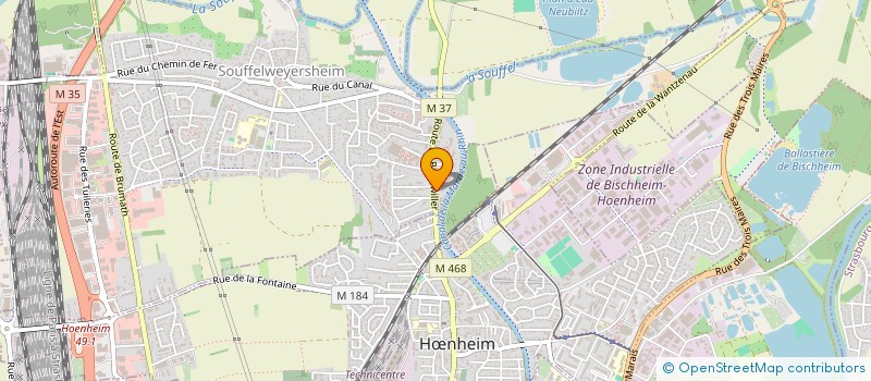localisation de l'entreprise FER A DEM  SOUFFELWEYERSHEIM