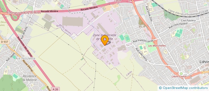 localisation de l'entreprise FER & ALU  LIEVIN