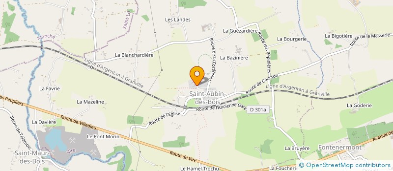 localisation de l'entreprise FER ART FORGE à SAINT-AUBIN-DES-BOIS