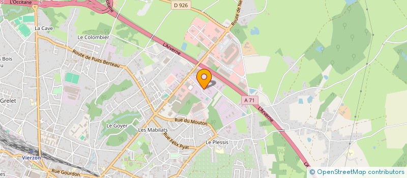 localisation de l'entreprise FER BAT à VIERZON