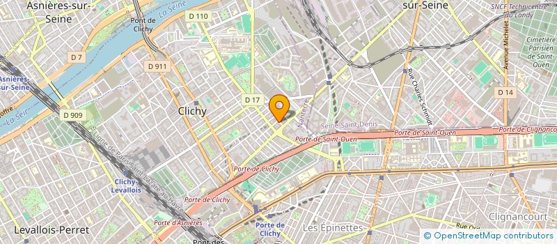 localisation de l'entreprise FER BAT à CLICHY