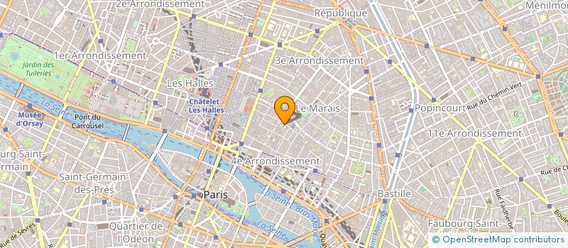 localisation de l'entreprise FER-BLANC à PARIS