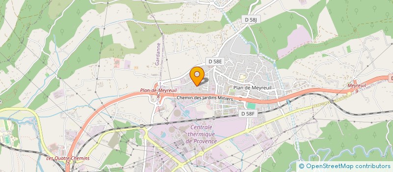 localisation de l'entreprise FER & BOIS à MEYREUIL