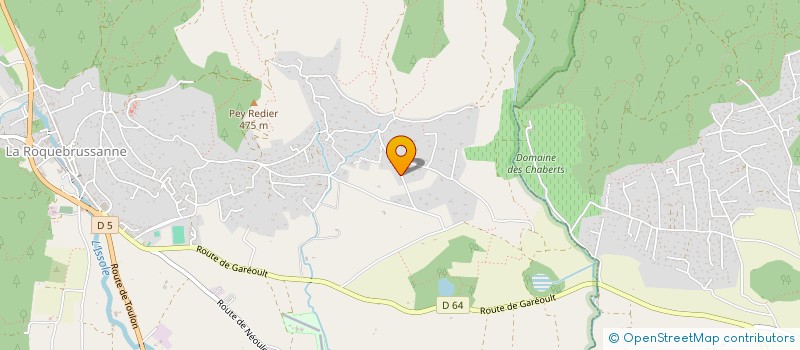 localisation de l'entreprise FER BOIS DECO  LA ROQUEBRUSSANNE