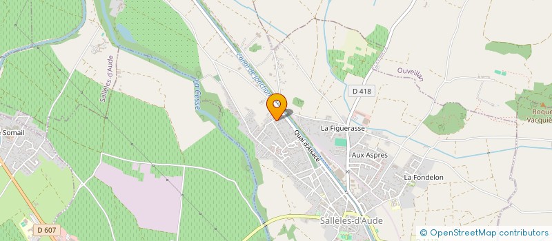 localisation de l'entreprise FER D P  SALLELES-D'AUDE