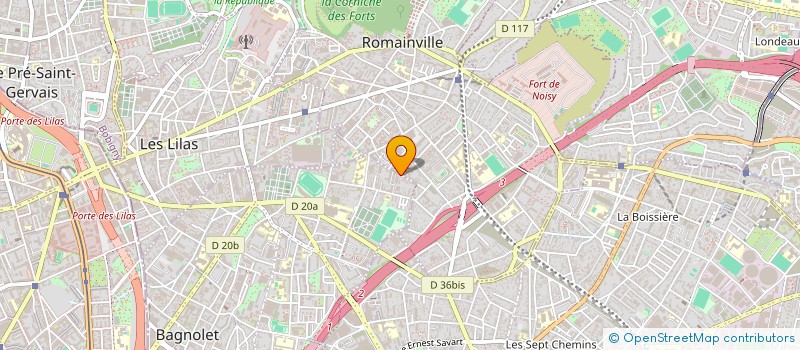 localisation de l'entreprise FER ET DESIGN à BAGNOLET