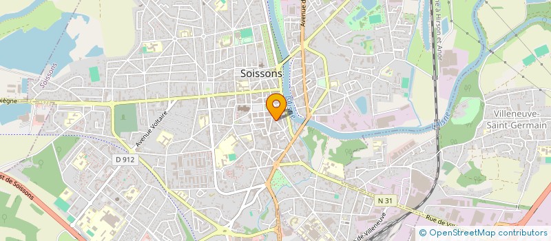 localisation de l'entreprise FER ET FIL  SOISSONS