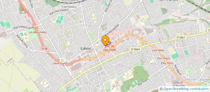 localisation de l'entreprise FER FORGE DU MONDE à LIEVIN