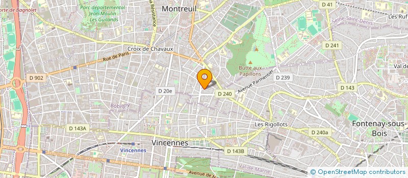 localisation de l'entreprise FER-LAB à MONTREUIL
