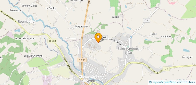 localisation de l'entreprise FER METAL CONCEPT  SAINT-PARDOUX-ISAAC