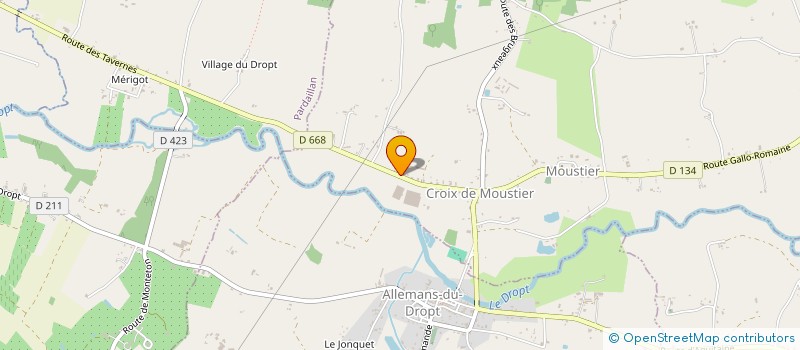 localisation de l'entreprise FER METAL INVESTISSEMENT  MOUSTIER