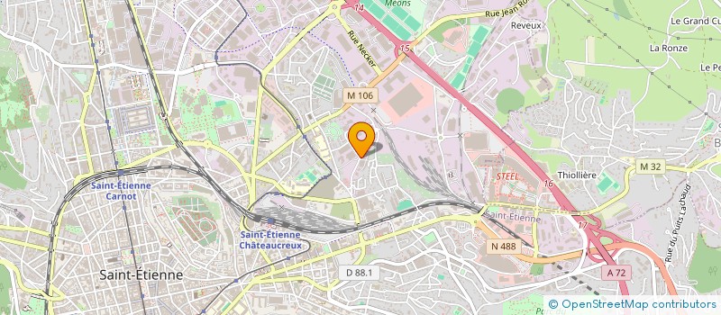 localisation de l'entreprise FER METAUX  LA CHAPELLE-D'AUREC