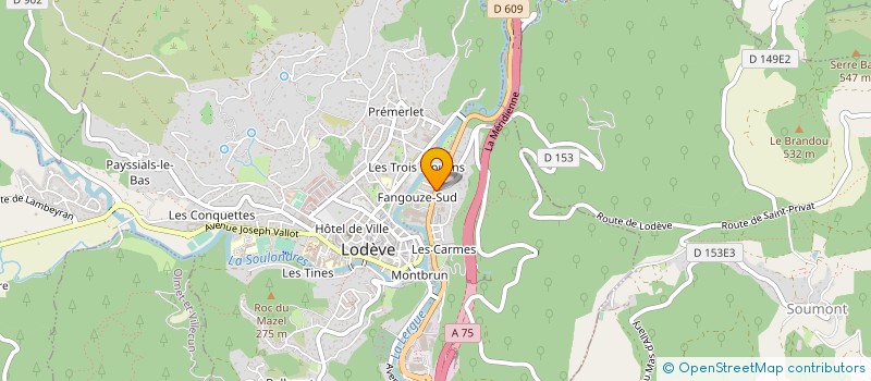 localisation de l'entreprise FER ROULANT LODEVOIS à LODEVE