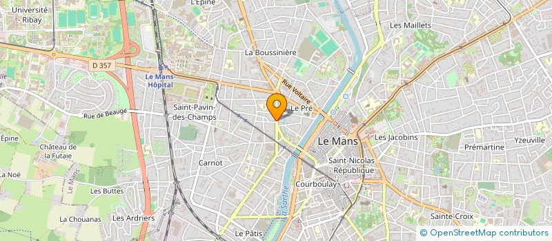 localisation de l'entreprise FER&SOIE  LE MANS