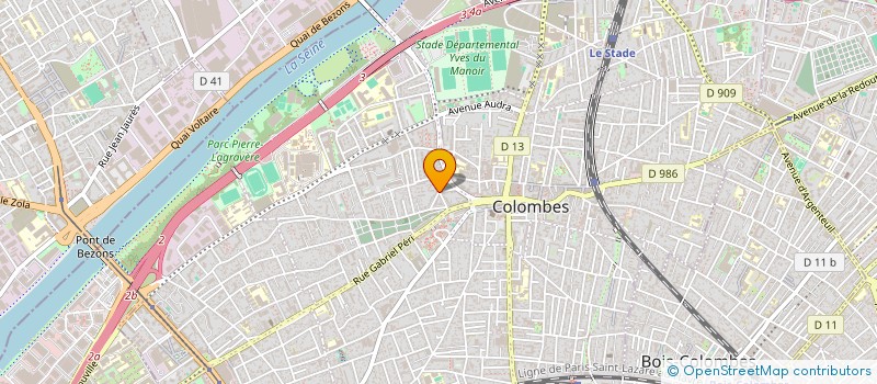 localisation de l'entreprise FER & SOL à COLOMBES