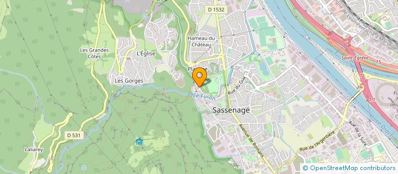 localisation de l'entreprise FER'TWO à SASSENAGE
