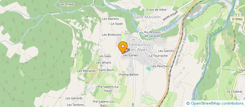 localisation de l'entreprise FERACH  CHATEAUROUX-LES-ALPES