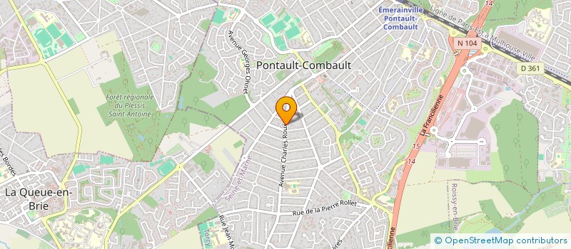 localisation de l'entreprise FERADELLE PROMOTION à PONTAULT-COMBAULT