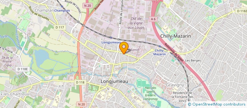 localisation de l'entreprise FERADEM PLANNING à LONGJUMEAU
