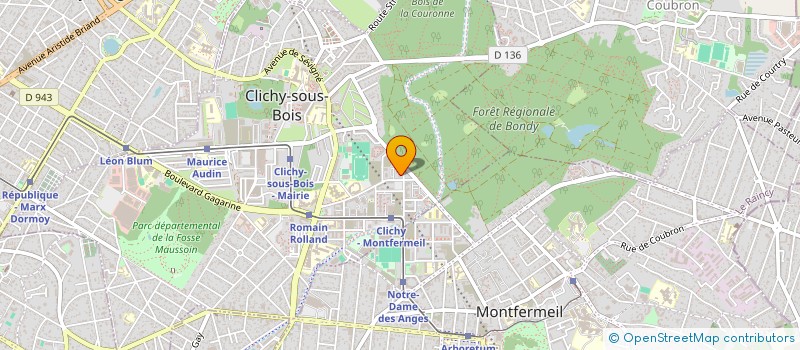 localisation de l'entreprise FERAH DECO à CLICHY-SOUS-BOIS
