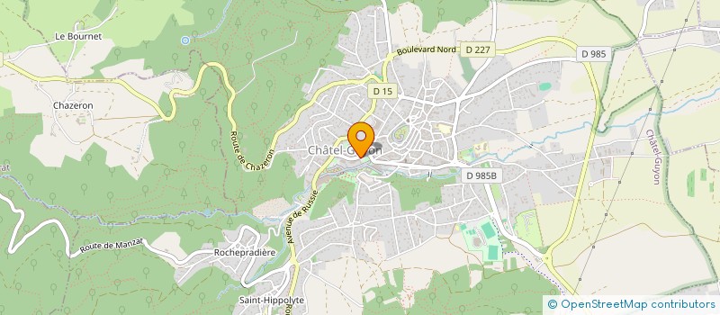 localisation de l'entreprise FERAHIAN  CHATEL-GUYON