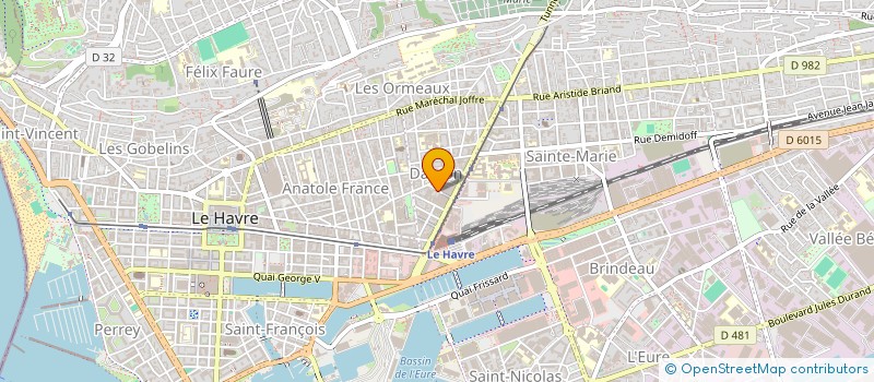 localisation de l'entreprise FERAILLE HOLDING à LE HAVRE