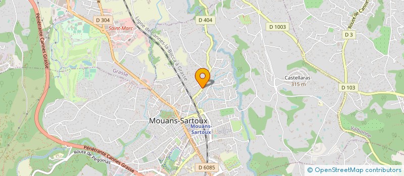 localisation de l'entreprise FERAL  MOUANS-SARTOUX