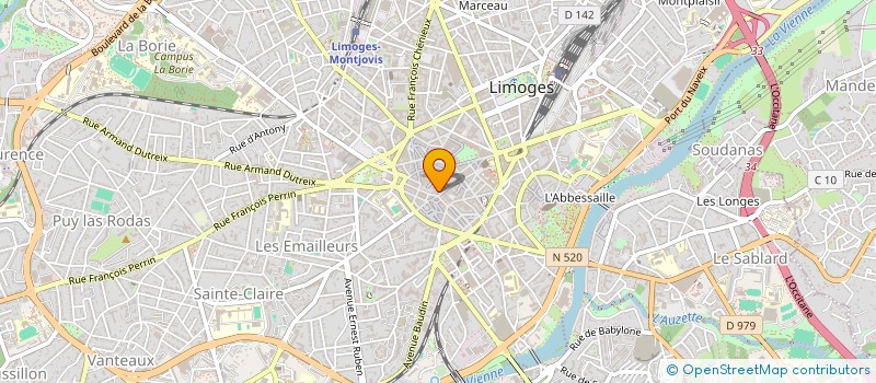localisation de l'entreprise FERALIM à LIMOGES
