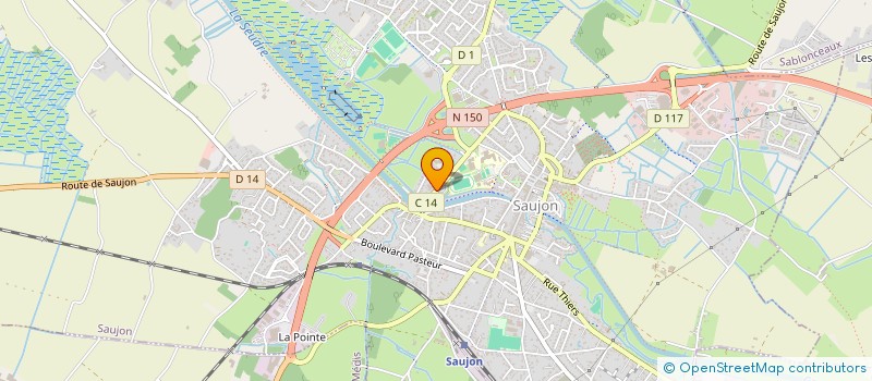 localisation de l'entreprise FERALINOX S.N. à SAUJON
