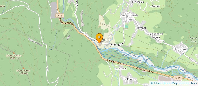 localisation de l'entreprise FERALP à DINGY-SAINT-CLAIR