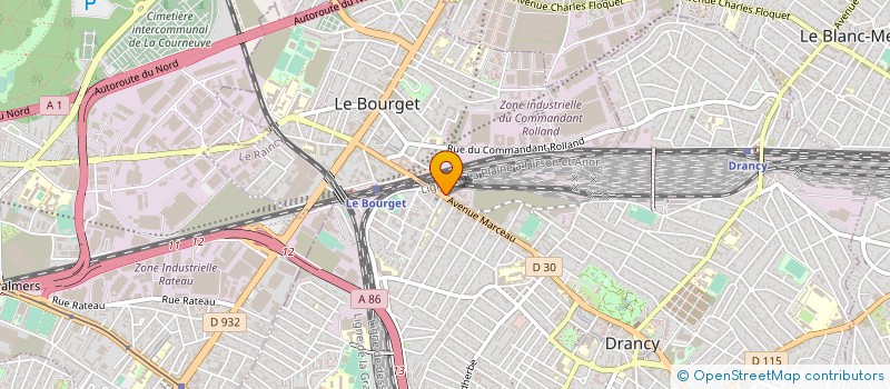 localisation de l'entreprise FERALP SARL à DRANCY