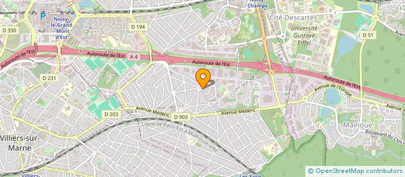 localisation de l'entreprise FERALP SYSTEM  NOISY-LE-GRAND