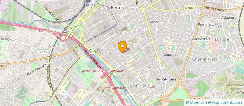 localisation de l'entreprise FERALU CONSTRUCTIONS à REIMS