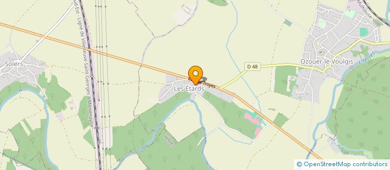 localisation de l'entreprise FERALYS INT.  OZOUER-LE-VOULGIS