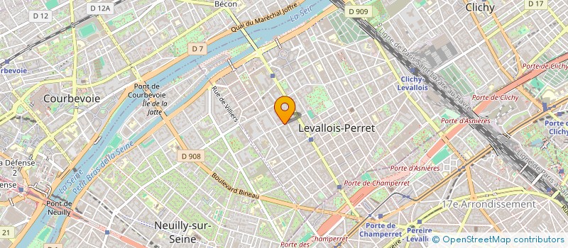 localisation de l'entreprise FERAM INVEST à LEVALLOIS-PERRET