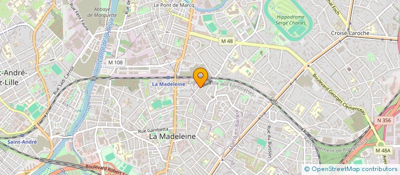 localisation de l'entreprise FERAN à MARCQ-EN-BARŒUL