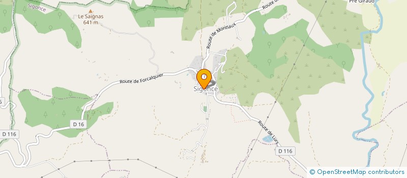 localisation de l'entreprise FERAUD  SIGONCE