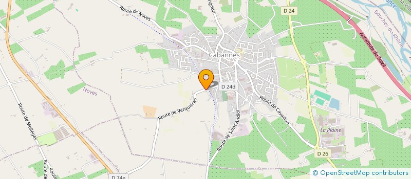 localisation de l'entreprise FERAUD  CABANNES