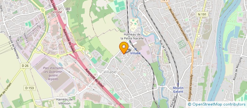 localisation de l'entreprise FERAY  VILLABE